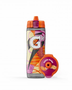 Gatorade Gx Montage Water Bottle Bundle 30oz Pink / Orange | YQ1635827